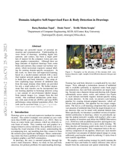Domain-Adaptive Self-Supervised Pre-Training for Face & Body Detection
  in Drawings