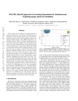 HALSIE: Hybrid Approach to Learning Segmentation by Simultaneously
  Exploiting Image and Event Modalities