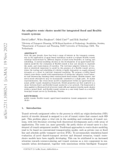 An adaptive route choice model for integrated fixed and flexible transit
  systems