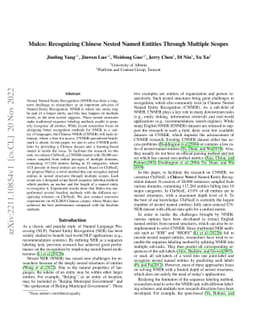 Mulco: Recognizing Chinese Nested Named Entities Through Multiple Scopes