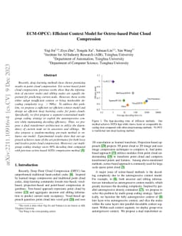 ECM-OPCC: Efficient Context Model for Octree-based Point Cloud
  Compression