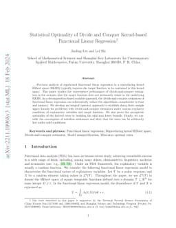 Statistical Optimality of Divide and Conquer Kernel-based Functional
  Linear Regression