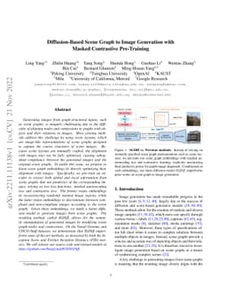 Diffusion-Based Scene Graph to Image Generation with Masked Contrastive
  Pre-Training