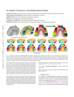 An Implicit Parametric Morphable Dental Model