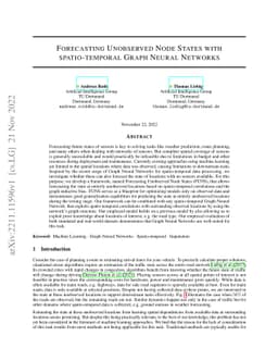 Forecasting Unobserved Node States with spatio-temporal Graph Neural
  Networks