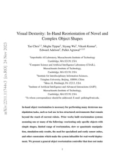 Visual Dexterity: In-Hand Reorientation of Novel and Complex Object
  Shapes