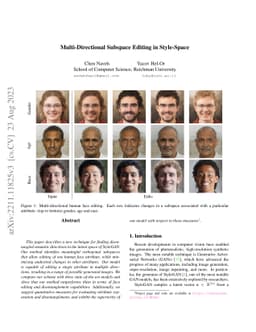Multi-Directional Subspace Editing in Style-Space