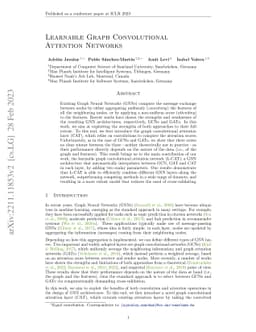 Learnable Graph Convolutional Attention Networks