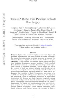 Twin-S: A Digital Twin for Skull-base Surgery