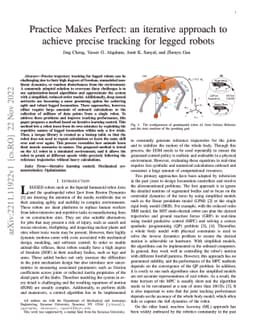 Practice Makes Perfect: an iterative approach to achieve precise
  tracking for legged robots