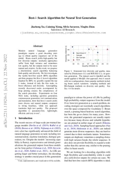 Best-$k$ Search Algorithm for Neural Text Generation