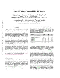 Teach-DETR: Better Training DETR with Teachers