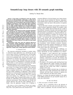 SemanticLoop: loop closure with 3D semantic graph matching
