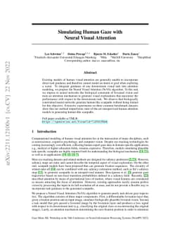 Simulating Human Gaze with Neural Visual Attention