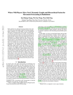 Where Will Players Move Next? Dynamic Graphs and Hierarchical Fusion for
  Movement Forecasting in Badminton