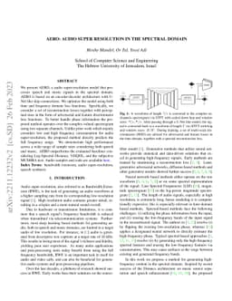 AERO: Audio Super Resolution in the Spectral Domain