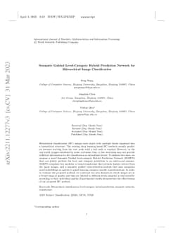 Semantic Guided Level-Category Hybrid Prediction Network for
  Hierarchical Image Classification