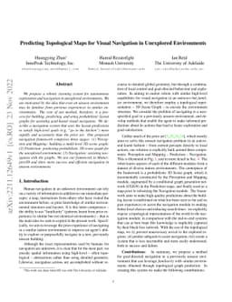 Predicting Topological Maps for Visual Navigation in Unexplored
  Environments