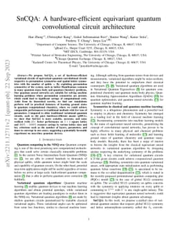 SnCQA: A hardware-efficient equivariant quantum convolutional circuit
  architecture
