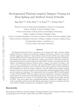 Developmental Plasticity-inspired Adaptive Pruning for Deep Spiking and
  Artificial Neural Networks