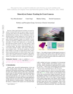 Data-driven Feature Tracking for Event Cameras