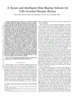 A Secure and Intelligent Data Sharing Scheme for UAV-Assisted Disaster
  Rescue