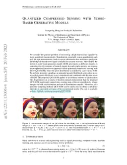 Quantized Compressed Sensing with Score-based Generative Models