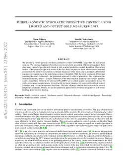 Model-agnostic stochastic model predictive control