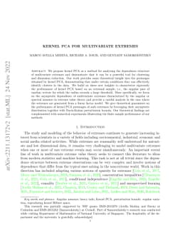 Kernel PCA for multivariate extremes
