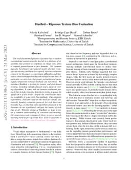 BiasBed -- Rigorous Texture Bias Evaluation