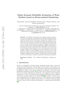 Online Dynamic Reliability Evaluation of Wind Turbines based on
  Drone-assisted Monitoring