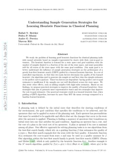 Understanding Sample Generation Strategies for Learning Heuristic Functions in Classical Planning