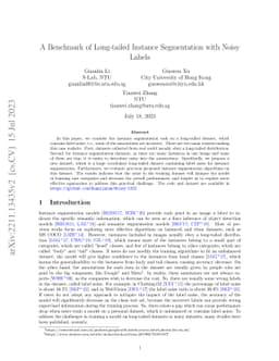 A Benchmark of Long-tailed Instance Segmentation with Noisy Labels