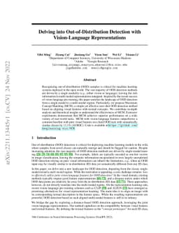 Delving into Out-of-Distribution Detection with Vision-Language
  Representations