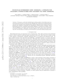 Multi-scale Hybridized Topic Modeling: A Pipeline for Analyzing
  Unstructured Text Datasets via Topic Modeling