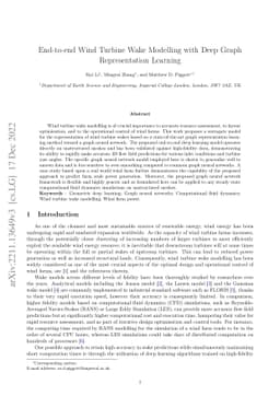 End-to-end Wind Turbine Wake Modelling with Deep Graph Representation
  Learning
