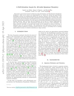 A Self-Attention Ansatz for Ab-initio Quantum Chemistry