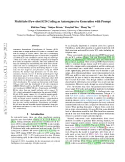Multi-label Few-shot ICD Coding as Autoregressive Generation with Prompt