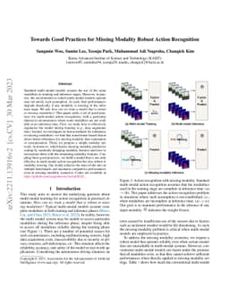 Towards Good Practices for Missing Modality Robust Action Recognition