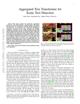 Aggregated Text Transformer for Scene Text Detection