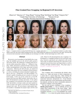 Fine-Grained Face Swapping via Regional GAN Inversion