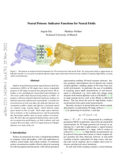 Neural Poisson: Indicator Functions for Neural Fields
