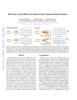 BeLFusion: Latent Diffusion for Behavior-Driven Human Motion Prediction