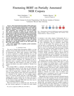 Finetuning BERT on Partially Annotated NER Corpora