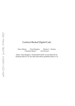 Contract-Backed Digital Cash
