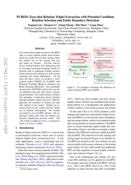 PCRED: Zero-shot Relation Triplet Extraction with Potential Candidate
  Relation Selection and Entity Boundary Detection