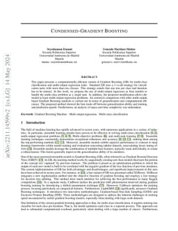 Condensed Gradient Boosting