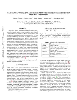 A novel multimodal dynamic fusion network for disfluency detection in
  spoken utterances