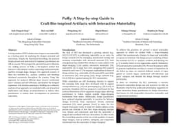 Puffy: A Step-by-step Guide to Craft Bio-inspired Artifacts with
  Interactive Materiality