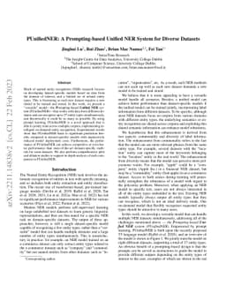 PUnifiedNER: A Prompting-based Unified NER System for Diverse Datasets